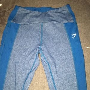 Gymshark Blue Textured leggings